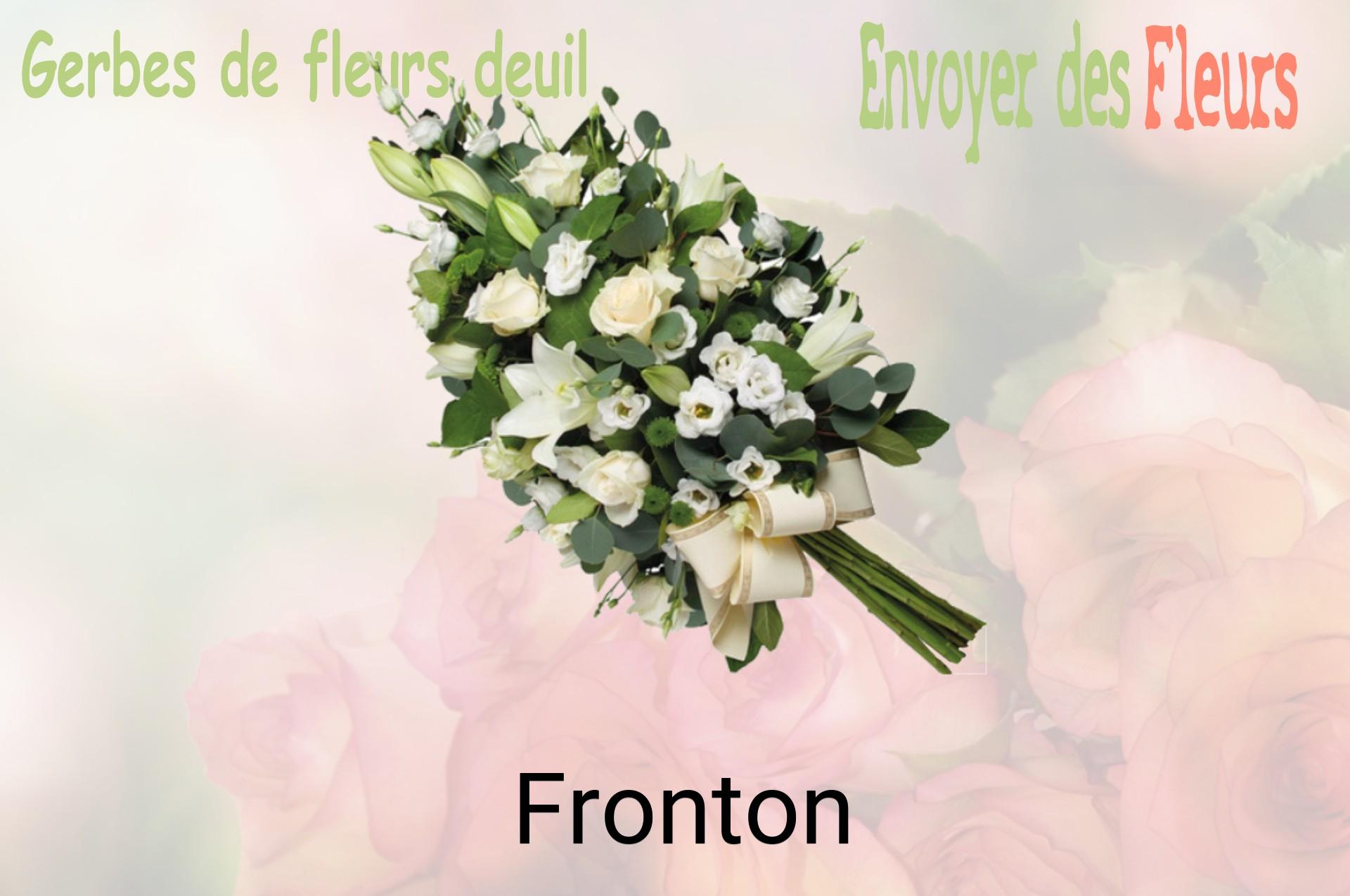 Gerbe de fleurs de deuil livrée à Fronton